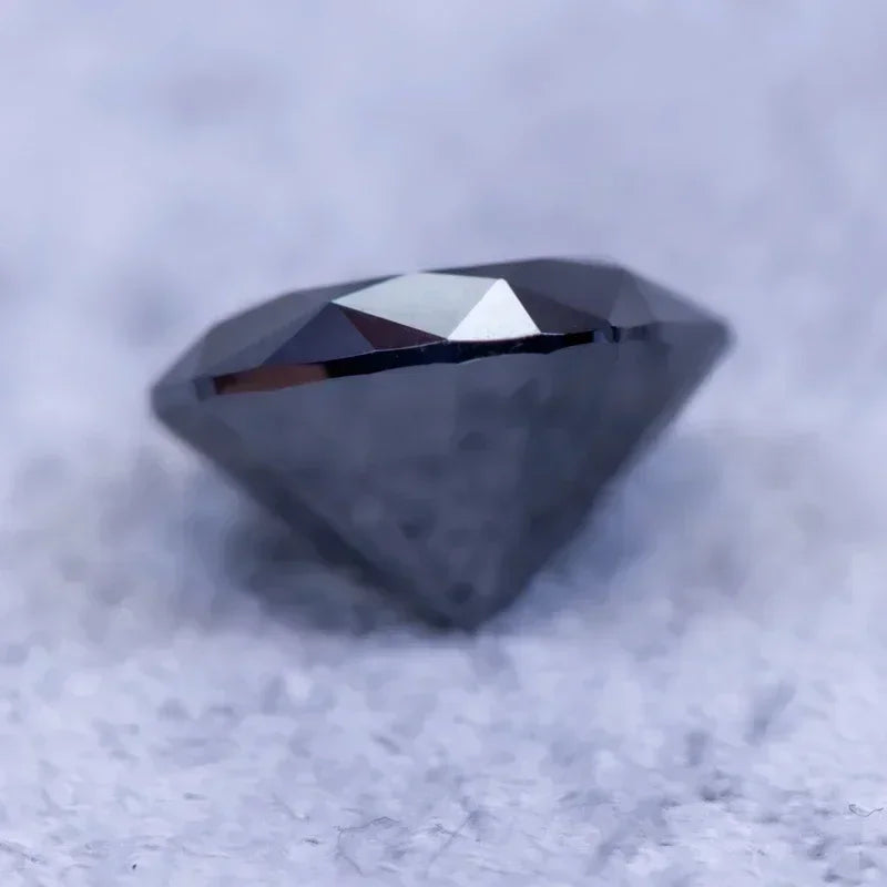 Moissanite Stone Natural Black Color Cushion Cut Artificial Gemstone DIY Ring Necklace Earrings Main Materials With Certificate