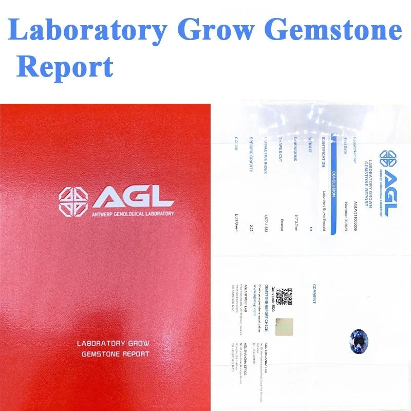 Lab Grown Sapphire Royal Blue Color Oval Shape Charm Gemstones for Diy Jewelry Making Materials Selectable AGL Certificate