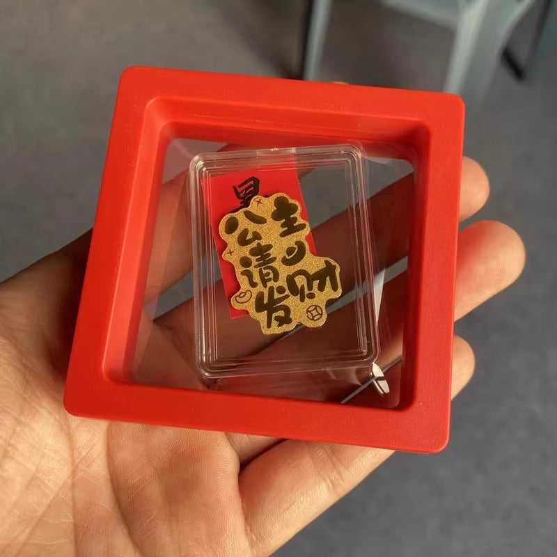 999 Pure Gold Cell Phone Sticker Gold Paper Gold Flakes Princess May You Be Rich