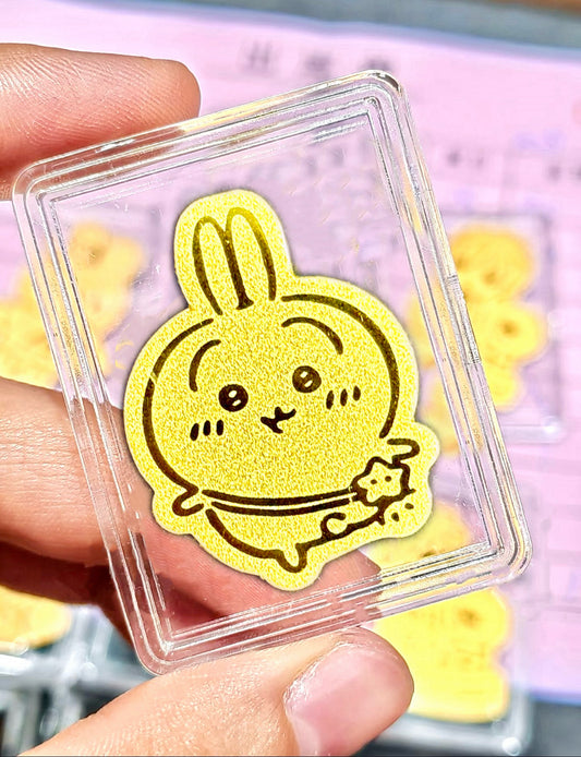Golden mobile phone stickers travel to Usachi