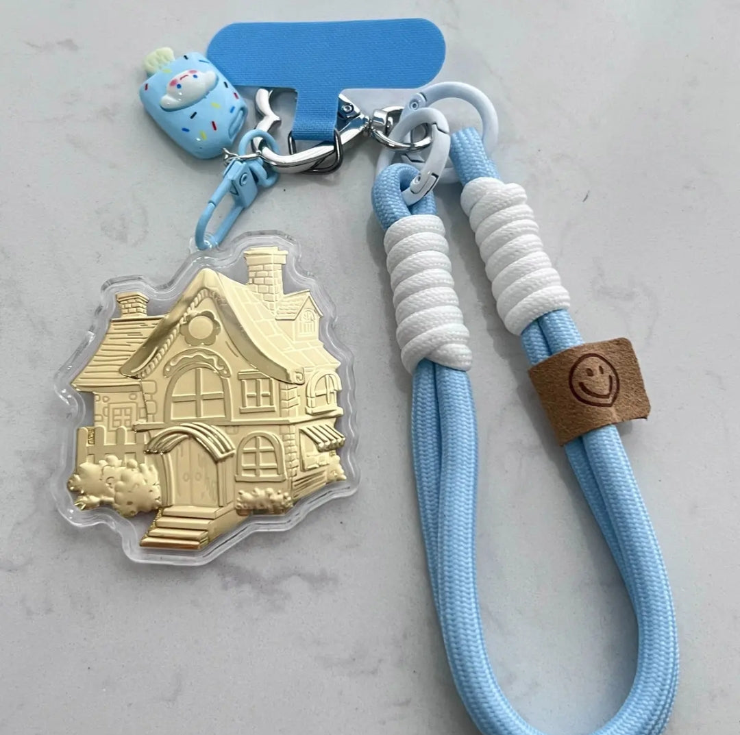 Car, house, money, gold mobile phone stickers, bag keychains, pure gold pendants, birthday gifts, gifts for girls, souvenirs