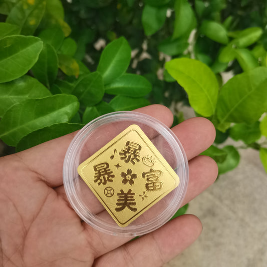 Gold phone stickers make you rich and beautiful