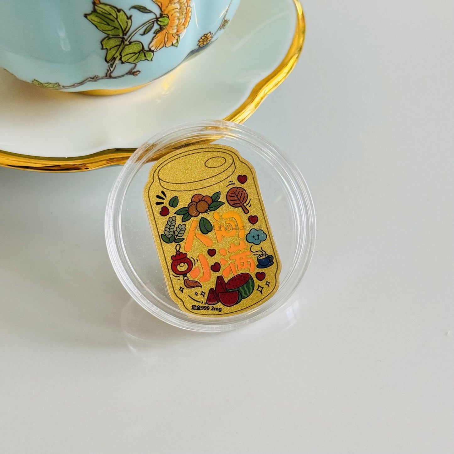 Gold color mobile phone stickers are a sure win