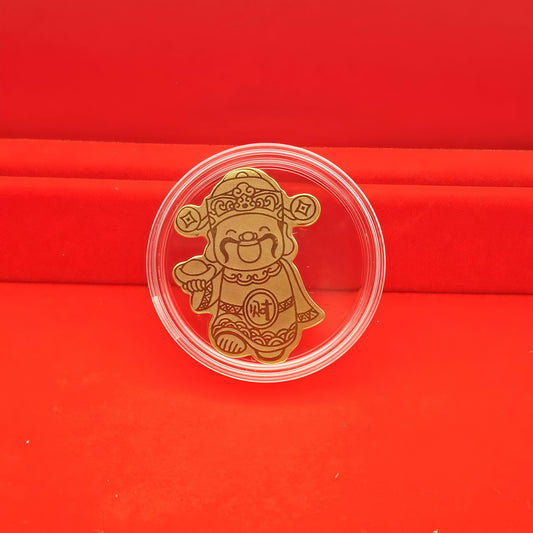Gold mobile phone stickers God of Wealth has arrived