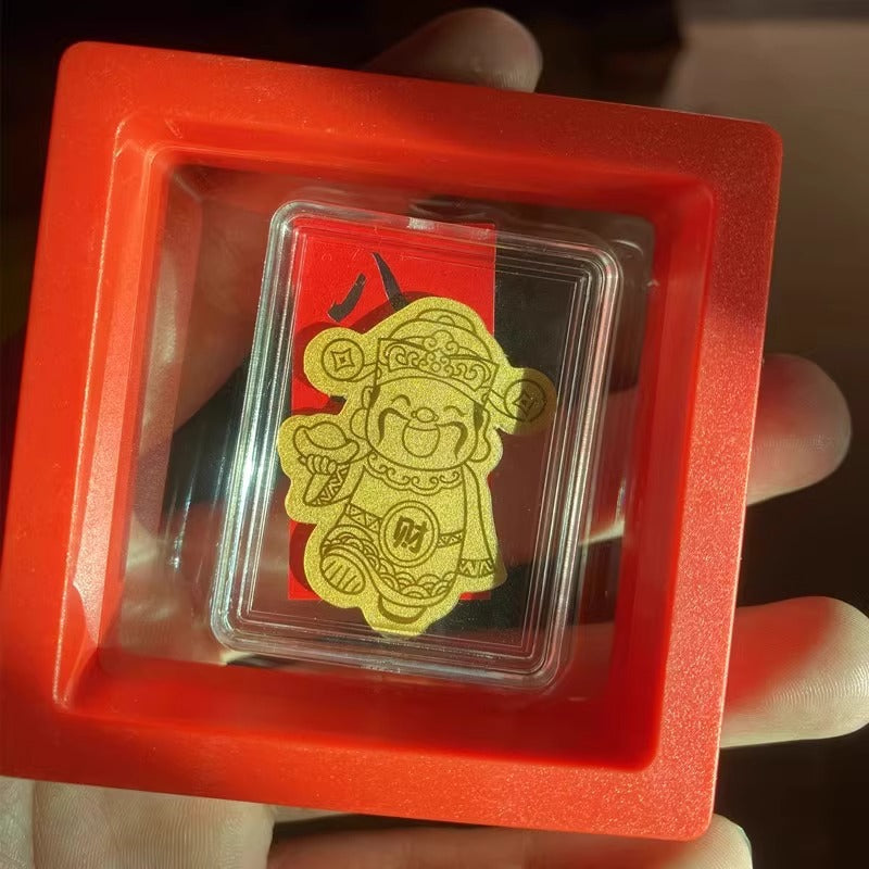 999 Pure Gold Cell Phone Sticker Gold Paper Gold Flakes Princess May You Be Rich