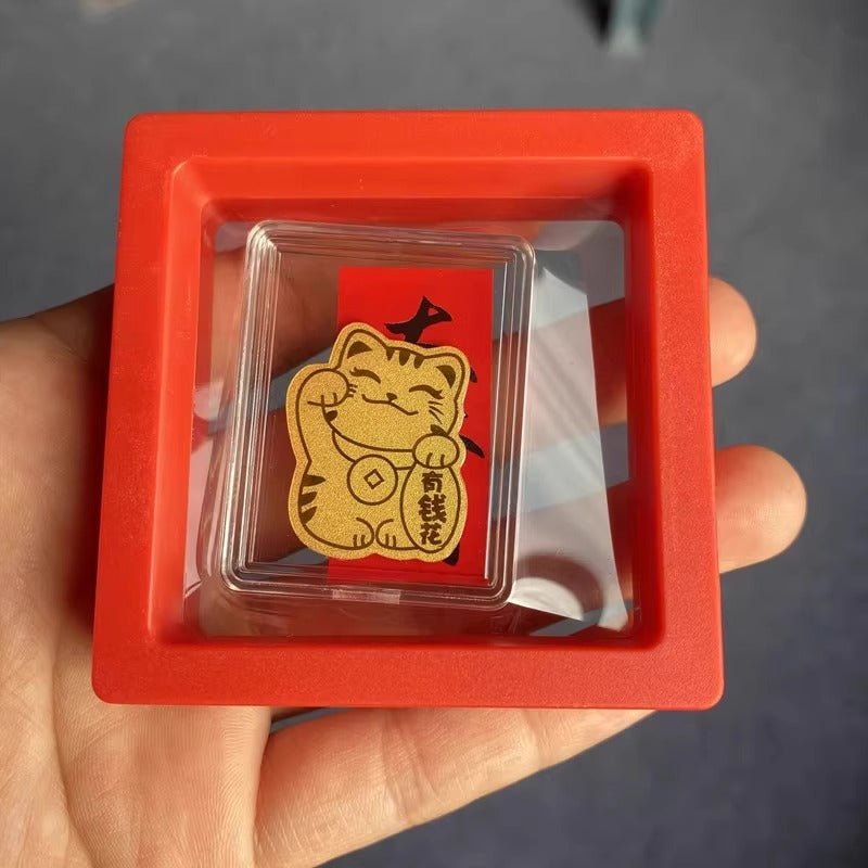 999 Pure Gold Cell Phone Sticker Gold Paper Gold Flakes Princess May You Be Rich