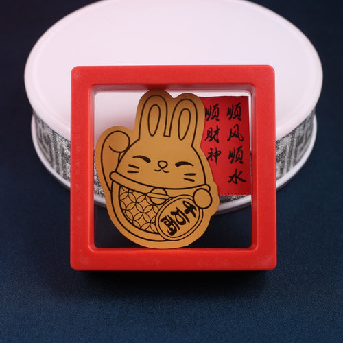 Golden mobile phone sticker rabbit (million taels)