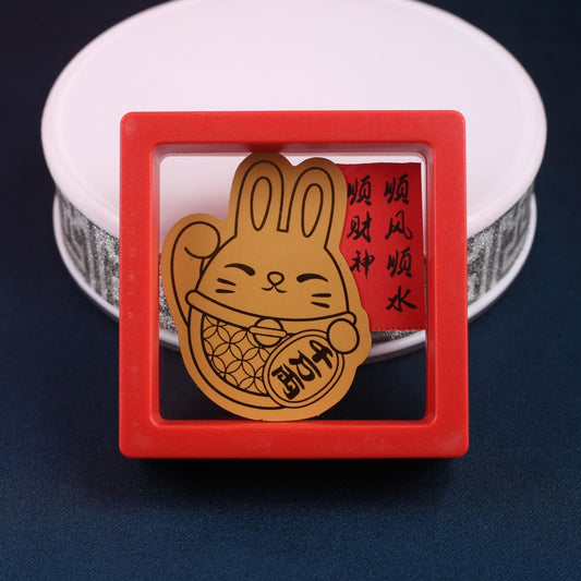 Golden mobile phone sticker rabbit (million taels)
