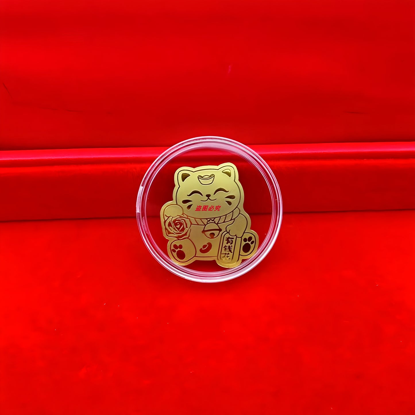 Gold rose phone sticker
