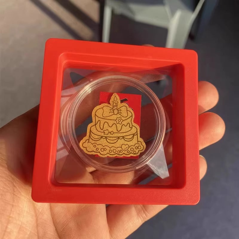 999 Pure Gold Cell Phone Sticker Gold Paper Gold Flakes Princess May You Be Rich