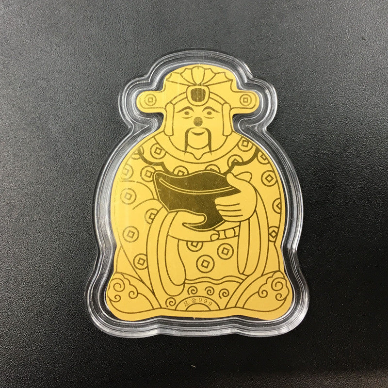 Gold mobile phone sticker God of Wealth