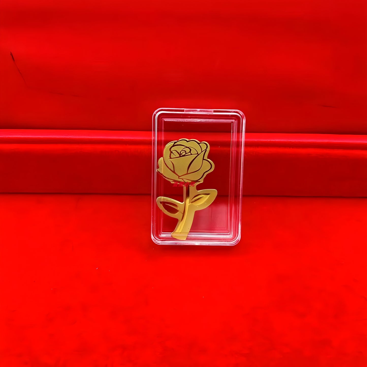 Gold rose phone sticker