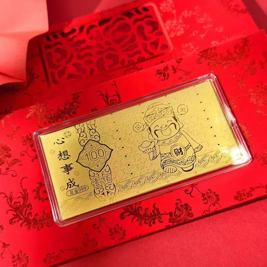 Gold mobile phone stickers make your wishes come true