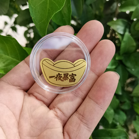 Gold mobile phone stickers make you rich overnight