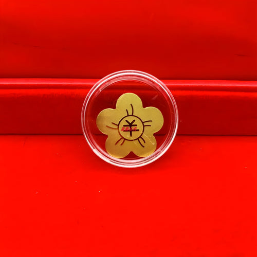 Gold mobile phone coin stickers