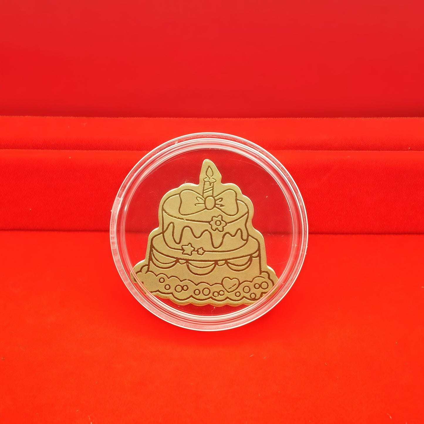 Gold Phone Sticker Cake