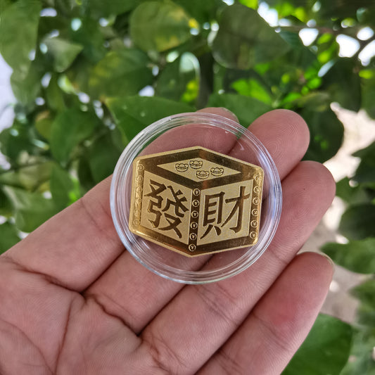 Gold mobile phone stickers for wealth