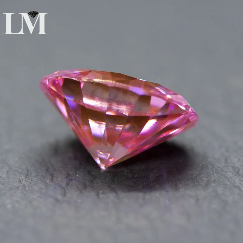 Moissanite Loose Stone Oval Cut Sakura Pink Color Lab Created Gemstone Jewelry Rings Earrings Making Comes with GRA Certificate