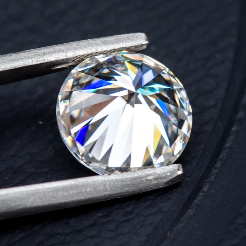 Moissanite Stone D Color Vvs1 Round Cut DIY Charms Ring Necklace Earrings Main Materials with Certificate Wholesale Price
