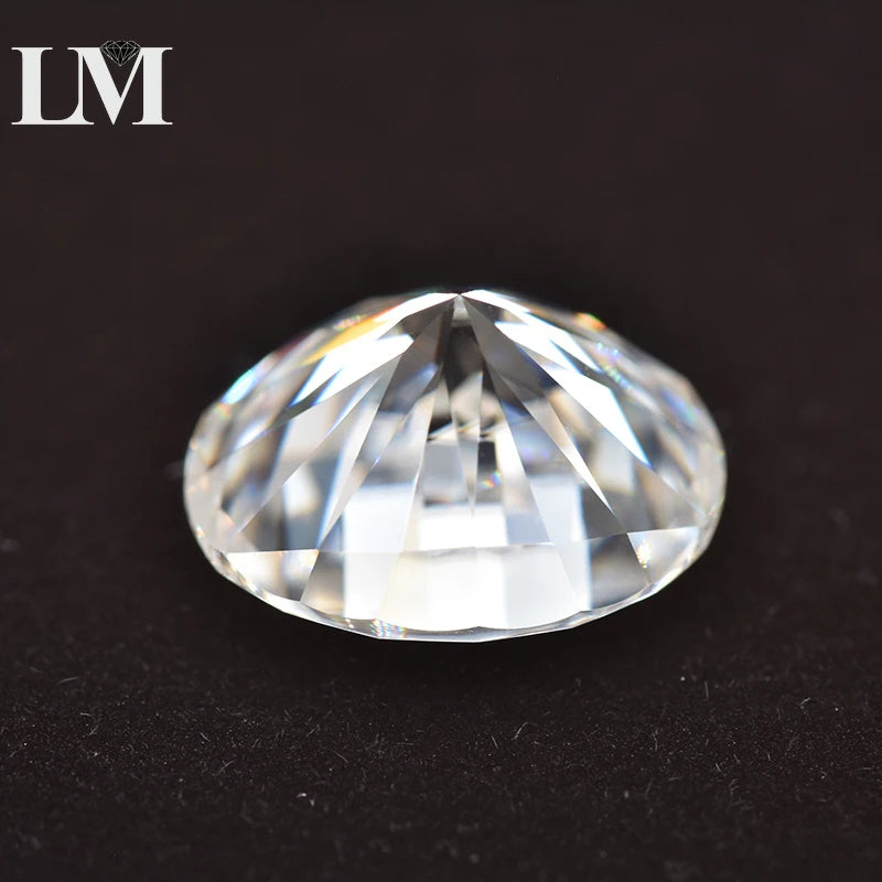 Moissanite Loose Stone Oval Cut D Color VVS1 Synthetic Lab Created Gemstone Pass Diamond Tester Comes with GRA Certificate