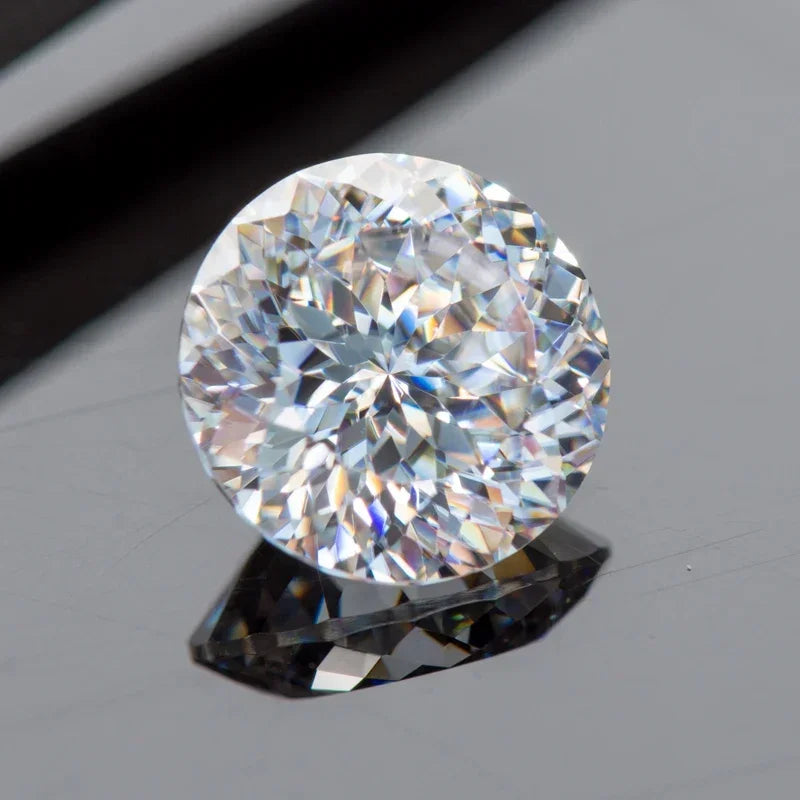 Moissanite Loose Gemstones 100 Faces Cut Wholesale 0.5-5.0ct D Color Charms Jewelry Making Materials with GRA Certificate