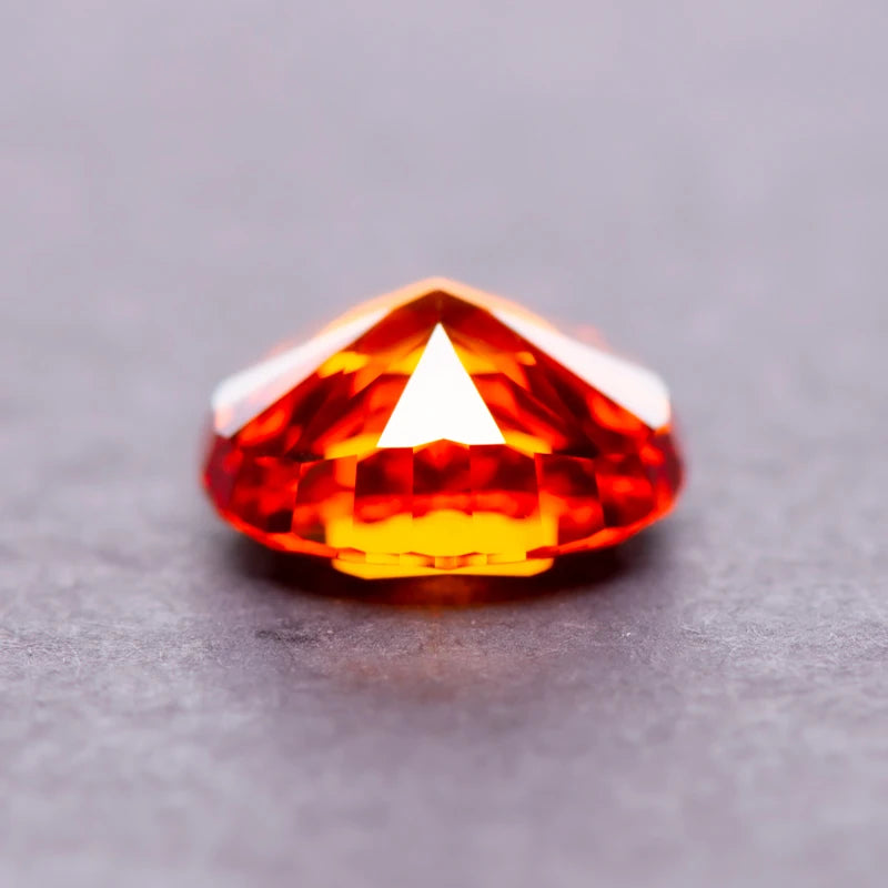 Cubic Zirconia Oval Shape Red Color 5A Grade 4k Crushed Ice Cut Charm Beads for DIY Jewelry Making Ring Necklace Main Materials