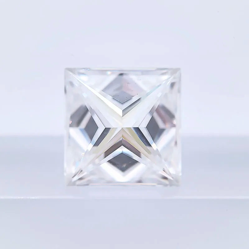 Wholesale Moissanite Stone Princess Cut Super White D Color VVS1 DIY Charms Ring Necklace Earrings with Certificate