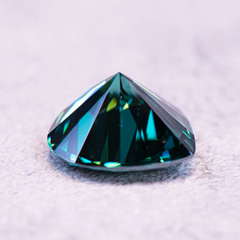 Moissanite Stone Natural Emerald Green Color Heart Cut Charms Gemstone DIY Advanced Jewelry Making Materials with Report