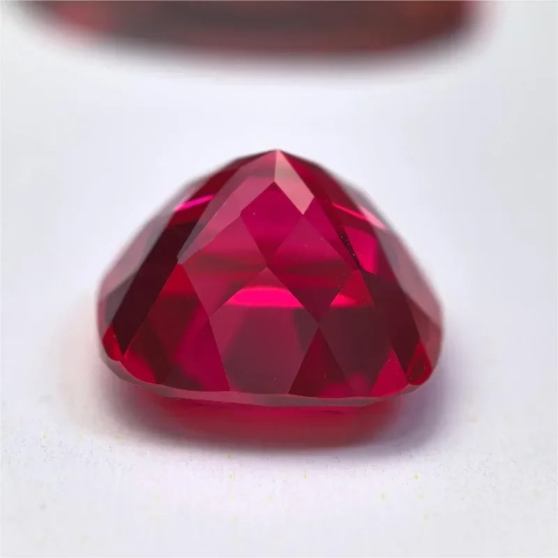 Lab Grown Ruby Square Cushion Shape Pigeon Blood Red VVS1 Selectable AGL Certificate Gemstone for Diy Jewelry Making Materials