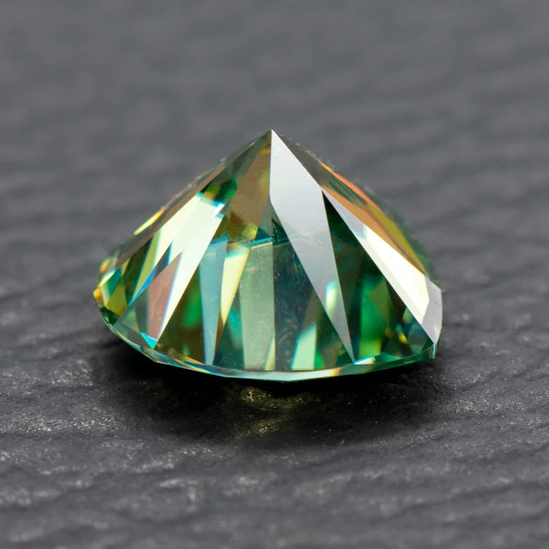 Moissanite Stone Heart Shape Natural Yellow Green Color Diamond for DIY Jewelry Making Materials with Report Charms Gemstone
