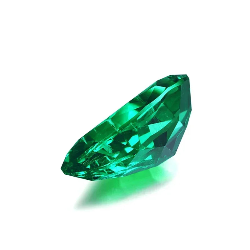 Lab Grown Colombia Emerald Pear Shape Charms Green Gemstone for Diy Fine Jewelry Making Materials Selectable AGL Certificate