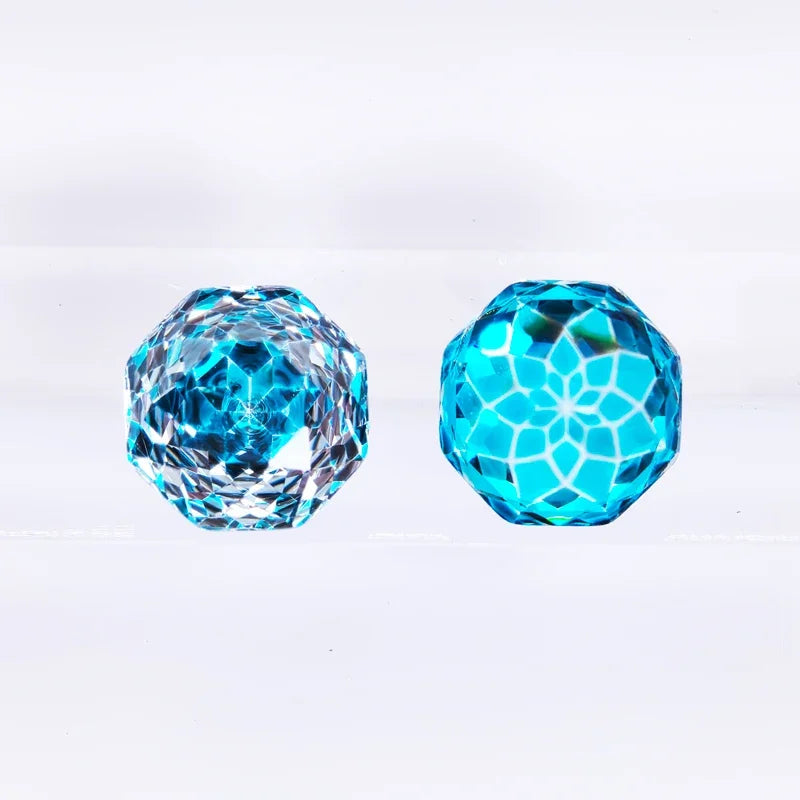 Wholesale Cubic Zirconia Rose Cut Peacock Blue Color DIY Ring Necklace Earrings Main Materials Charms Gemstone Factory Wholesale