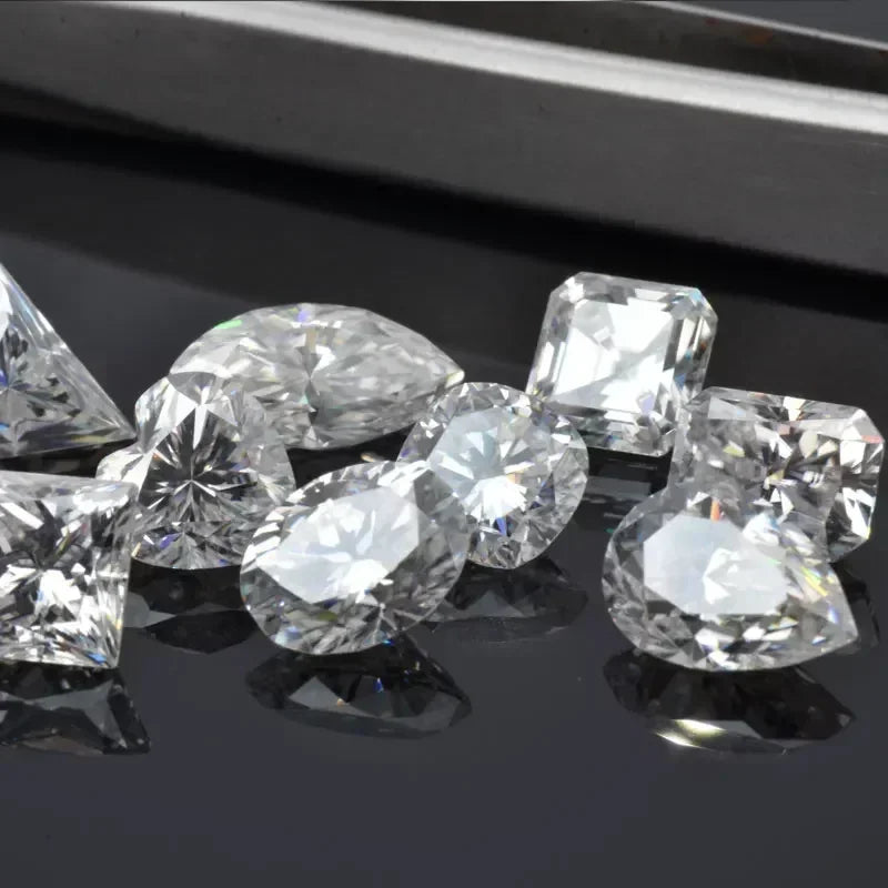 Moissanite Stone Wholesale White D Color Multiple Shapes Vvs1 with GRA Certified Moissanite Stone Jewelry Making Materials