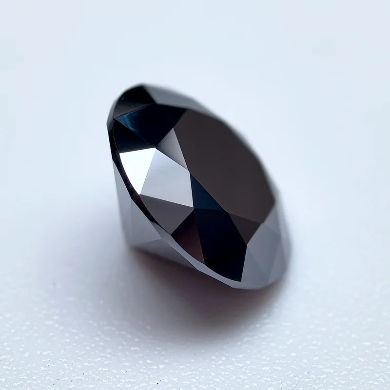 Wholesale Moissanite Stone Black Color Round Cut Lab Charms Diamond Pass Diamond Tester Making with GRA Certificate