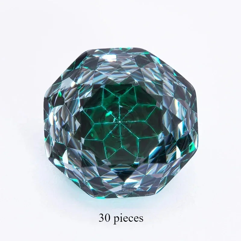 Cubic Zirconia Special Rose Cut Dark Green Color Gemstone Bead Wholesale and Retail Diy Advanced Jewelry Rings Earrings Making