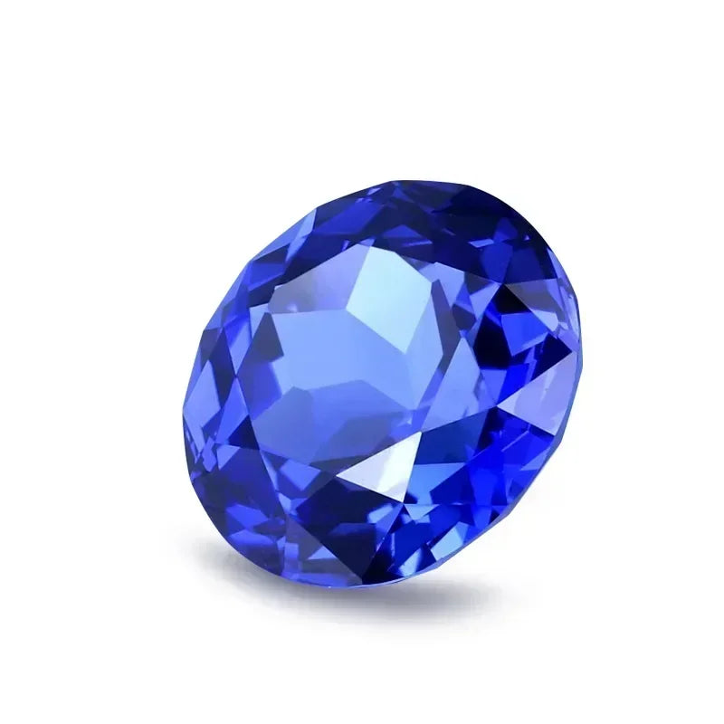 Lab Grown Sapphire Round Shape Royal Blue Color Gemstone for Advanced Jewelry Making Material Selectable AGL Certificate lab grown sapphire lab grown sapphire
