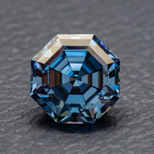 Moissanite Stone Octagonal cutting Royal Blue Primary Colors Lab Grown Gemstones with GRA Certificate Jewelry Making Materials