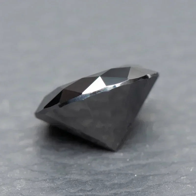 Moissanite Stone Black Color Round Cut VVS1 Charms Diamond With GRA Certified Pass Diamond Tester Making Jewelry Accessories