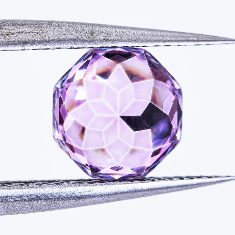 Wholesale Cubic Zirconia Rose Cut Purple Color DIY Ring Necklace Earrings Main Materials Factory Wholesale Price Charms Gemstone
