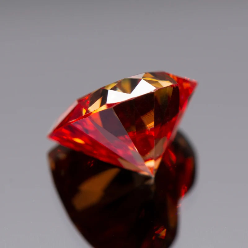 Moissanite Stone Garnet Color Heart Cut Gemstone Lab Created Diamond for Advanced Jewelry Rings Earrings Making With GRA Report