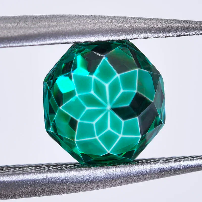 Cubic Zirconia Special Rose Cut Dark Green Color Gemstone Bead Wholesale and Retail Diy Advanced Jewelry Rings Earrings Making