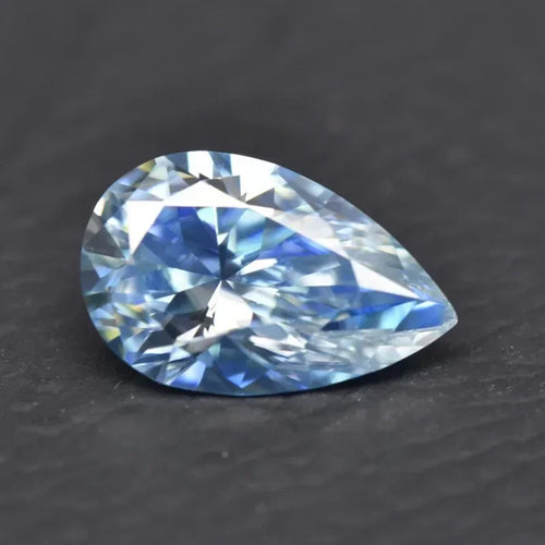 Moissanite Stone Ice Blue Color Pear Cut Lab Grown Diamond For Diy Jewelry Making Pass Diamond Tester With GRA Certificate