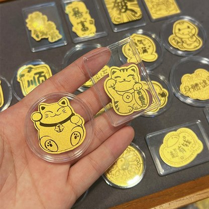 Shunzhi Tongbao gold mobile phone sticker