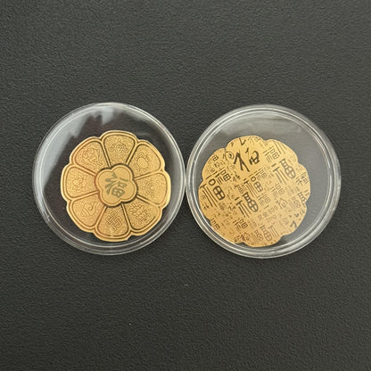 Gold mobile phone sticker with gourd of fortune and luck