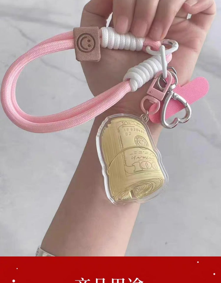 Car, house, money, gold mobile phone stickers, bag keychains, pure gold pendants, birthday gifts, gifts for girls, souvenirs