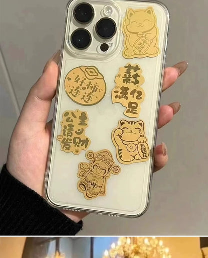 Golden Phone Sticker Mouse You Are The Best