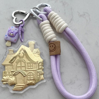 Car, house, money, gold mobile phone stickers, bag keychains, pure gold pendants, birthday gifts, gifts for girls, souvenirs