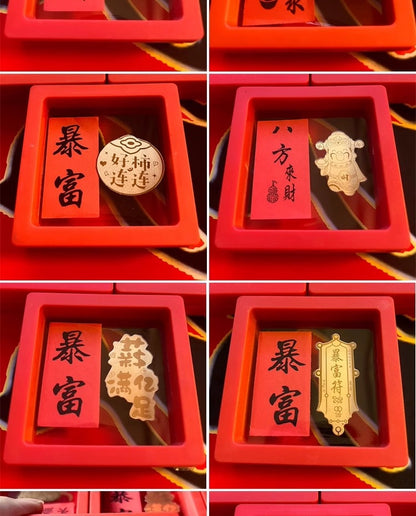 Golden mobile phone stickers for playing mahjong