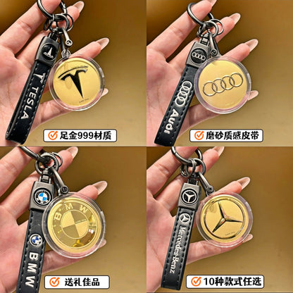 Car, house, money, gold mobile phone stickers, bag keychains, pure gold pendants, birthday gifts, gifts for girls, souvenirs