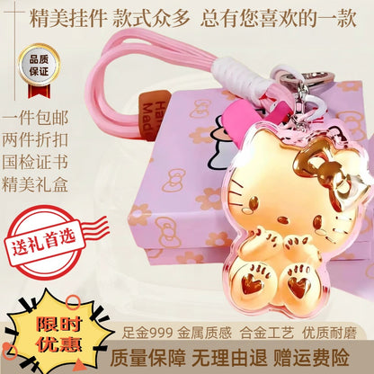 Car, house, money, gold mobile phone stickers, bag keychains, pure gold pendants, birthday gifts, gifts for girls, souvenirs